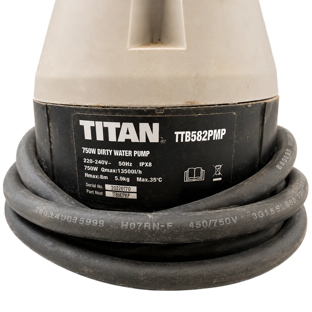 Titan TTB582PMP 750W Dirty Water Pump Hire