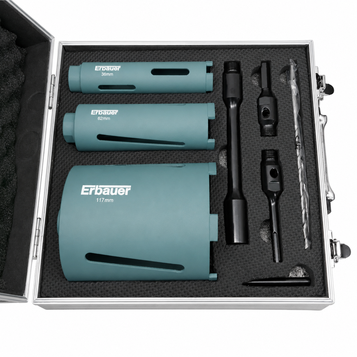 Erbauer Diamond Core Drill Kit Hire - 38mm, 52mm & 117mm